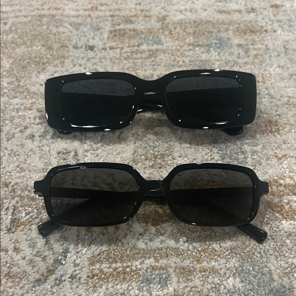 ‼️ 2 Black Rectangular Sunglasses‼️